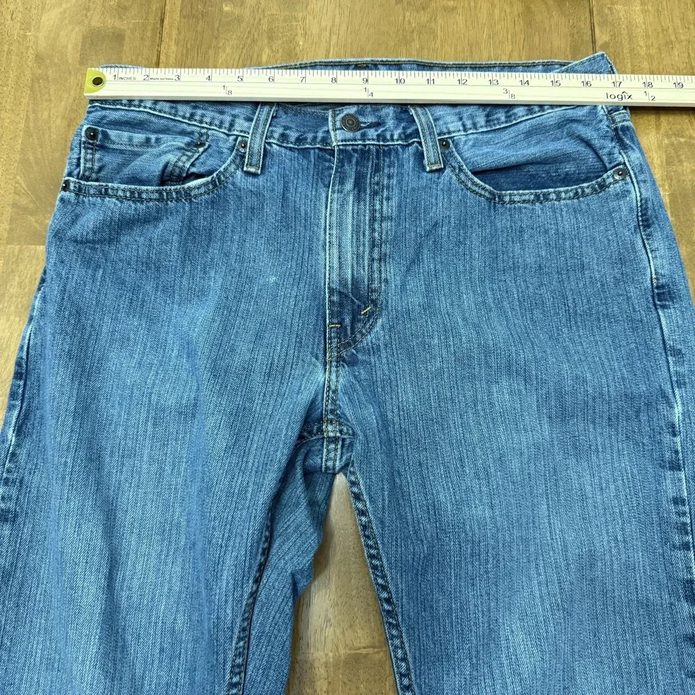 Levi's 559 jeans men's 34x32 dark wash blue denim relaxed straight Levi Strauss